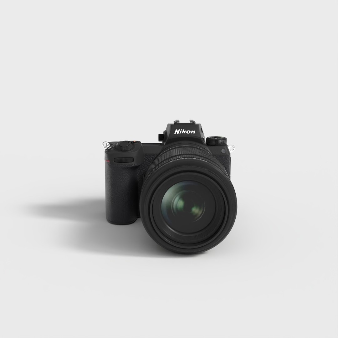 Nikon Z7 3D Model – Low Poly DSLR Camera with PBR Textures - View 3