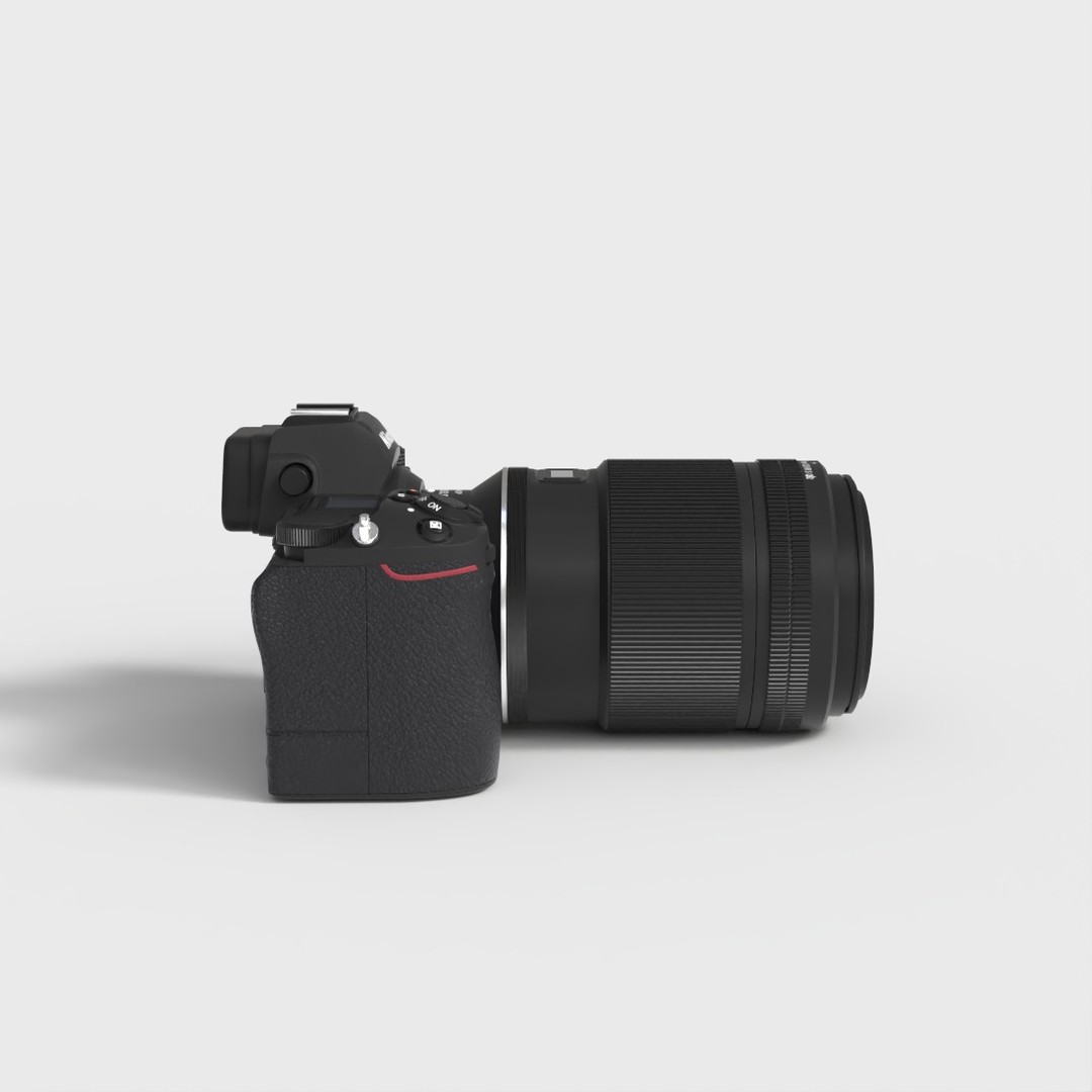 Nikon Z7 3D Model – Low Poly DSLR Camera with PBR Textures - View 4