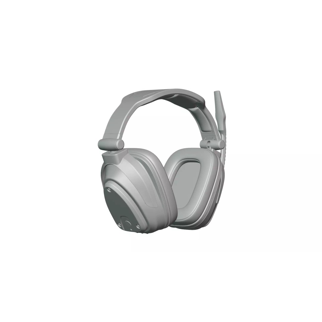 Wireless Gaming Headset 3D Model – PBR Textured Game Asset, FBX - View 12