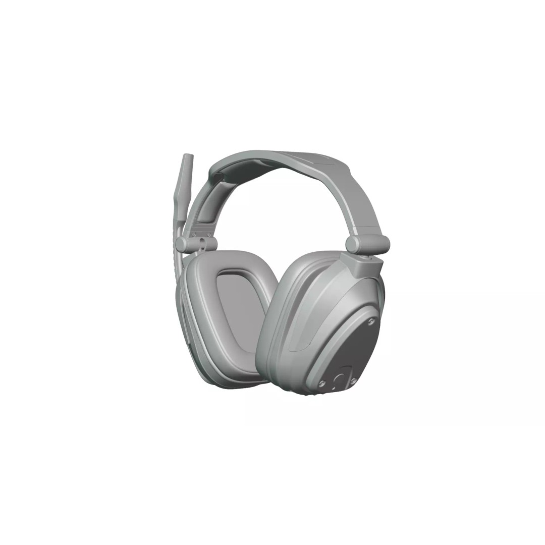 Wireless Gaming Headset 3D Model – PBR Textured Game Asset, FBX - View 14