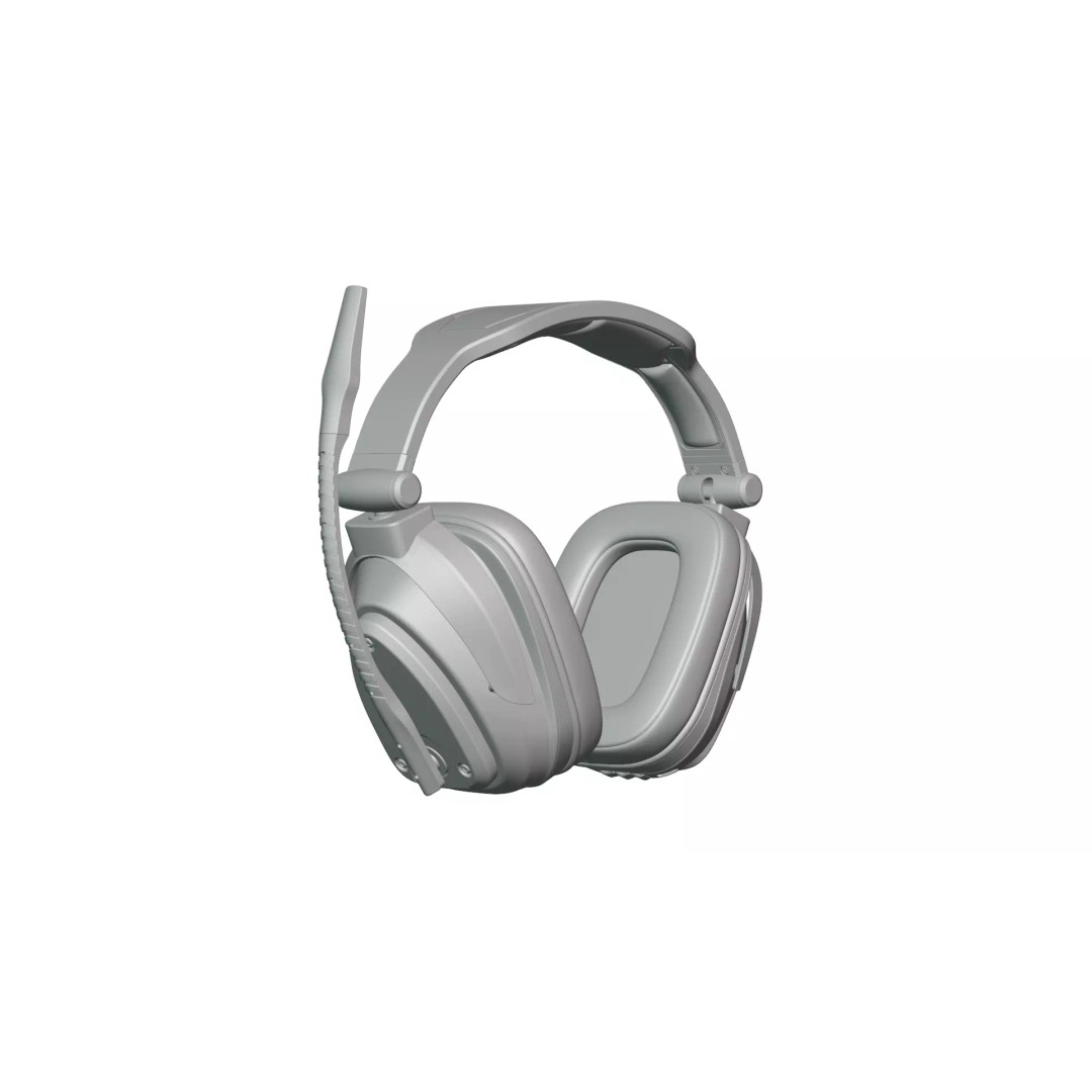Wireless Gaming Headset 3D Model – PBR Textured Game Asset, FBX - View 16