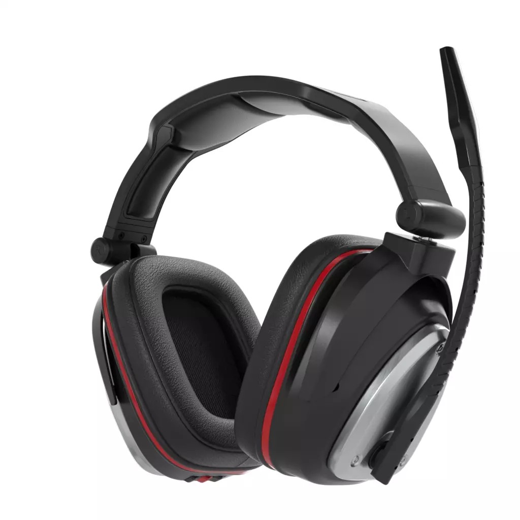 Wireless Gaming Headset 3D Model – PBR Textured Game Asset, FBX - View 2