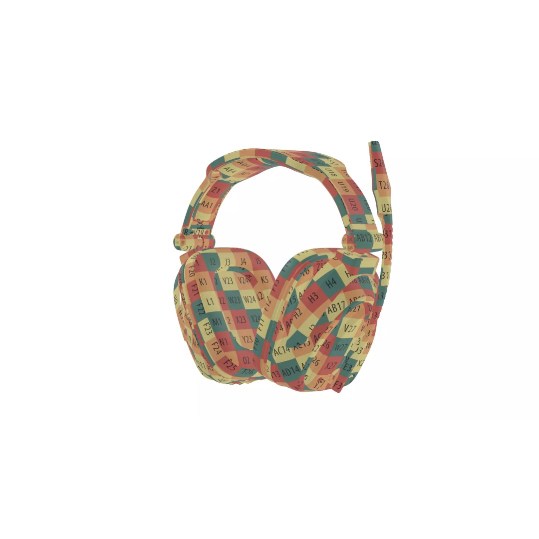 Wireless Gaming Headset 3D Model – PBR Textured Game Asset, FBX - View 26