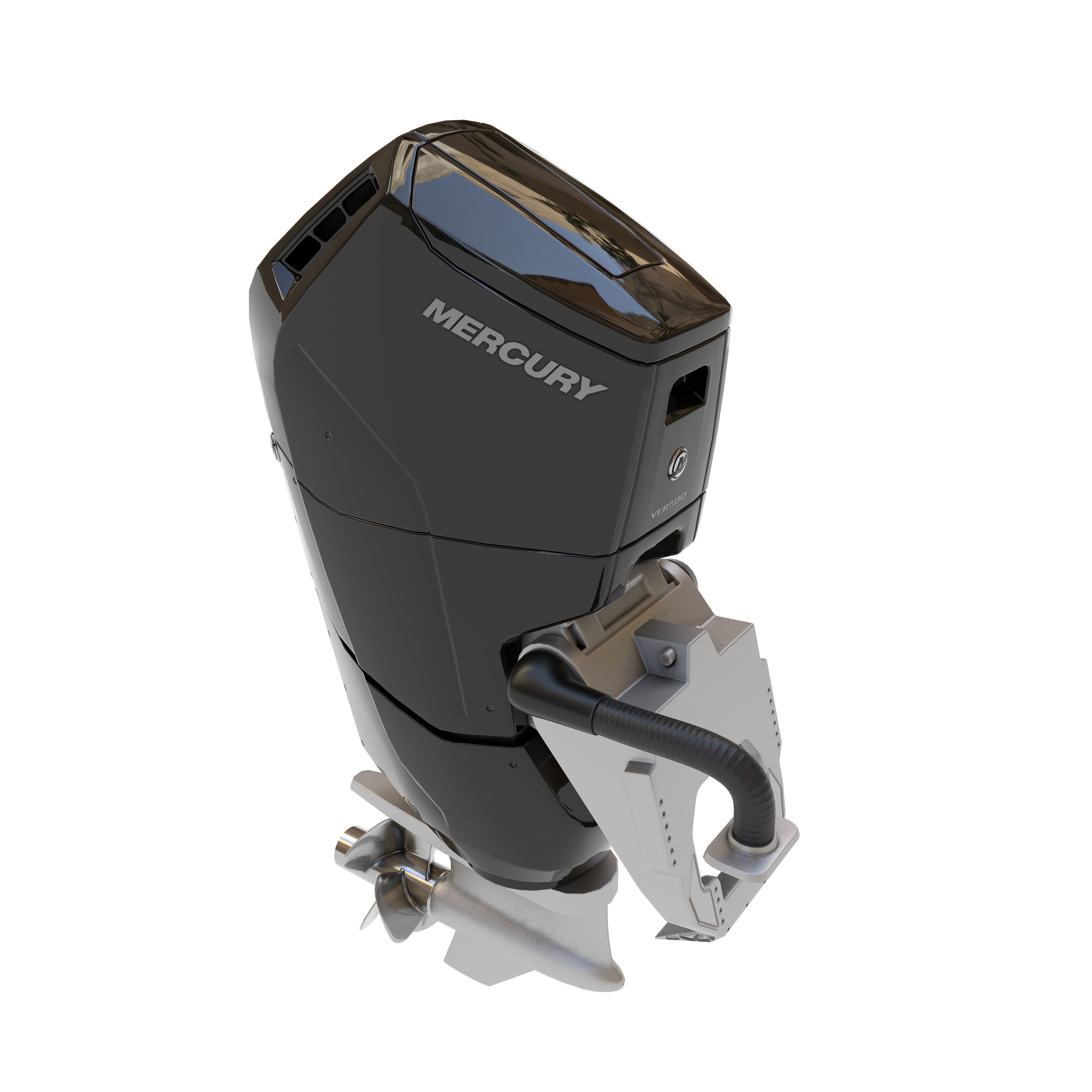 Outboard Motor V12 600HP - Game-Ready 3D Model - View 10