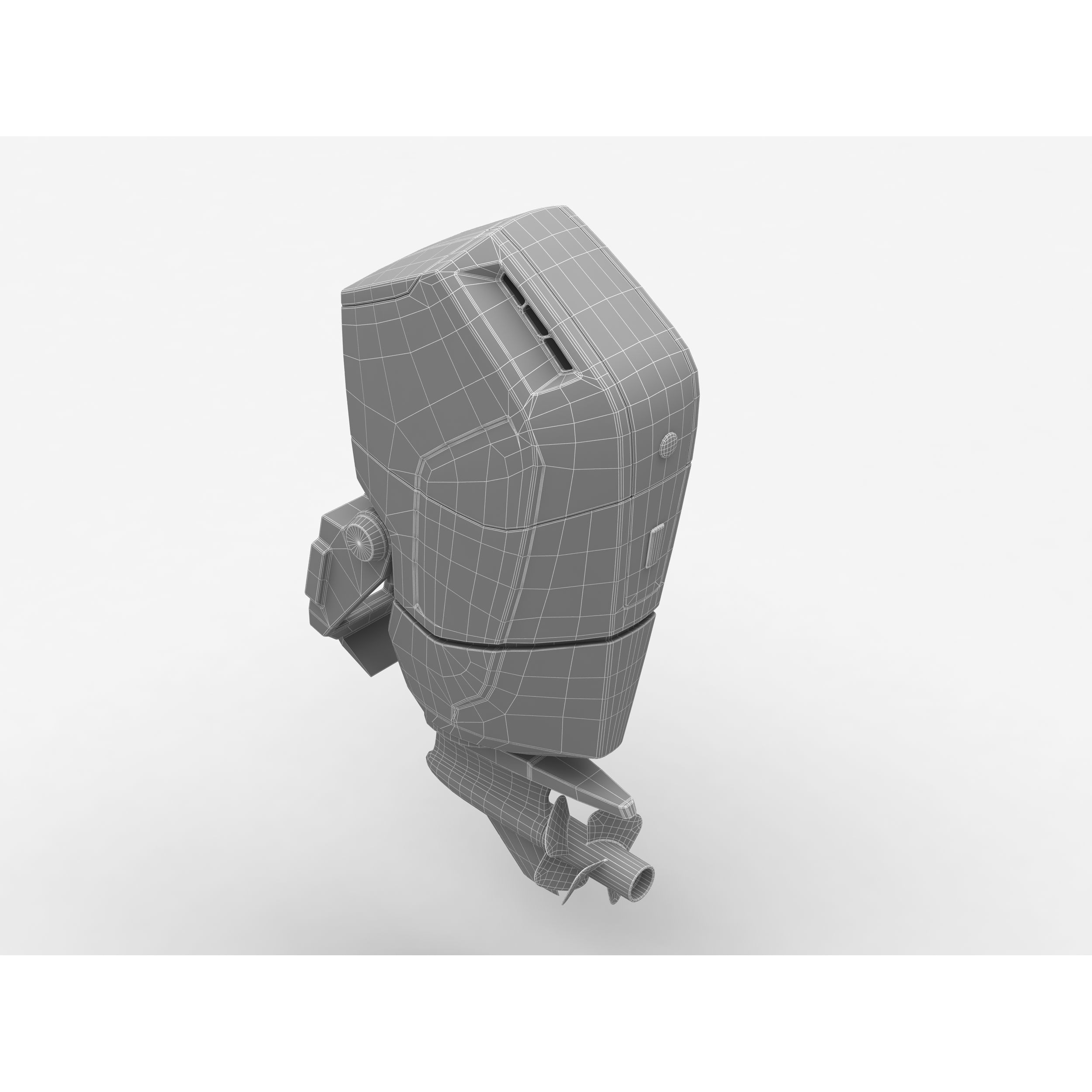 Outboard Motor V12 600HP - Game-Ready 3D Model - View 11