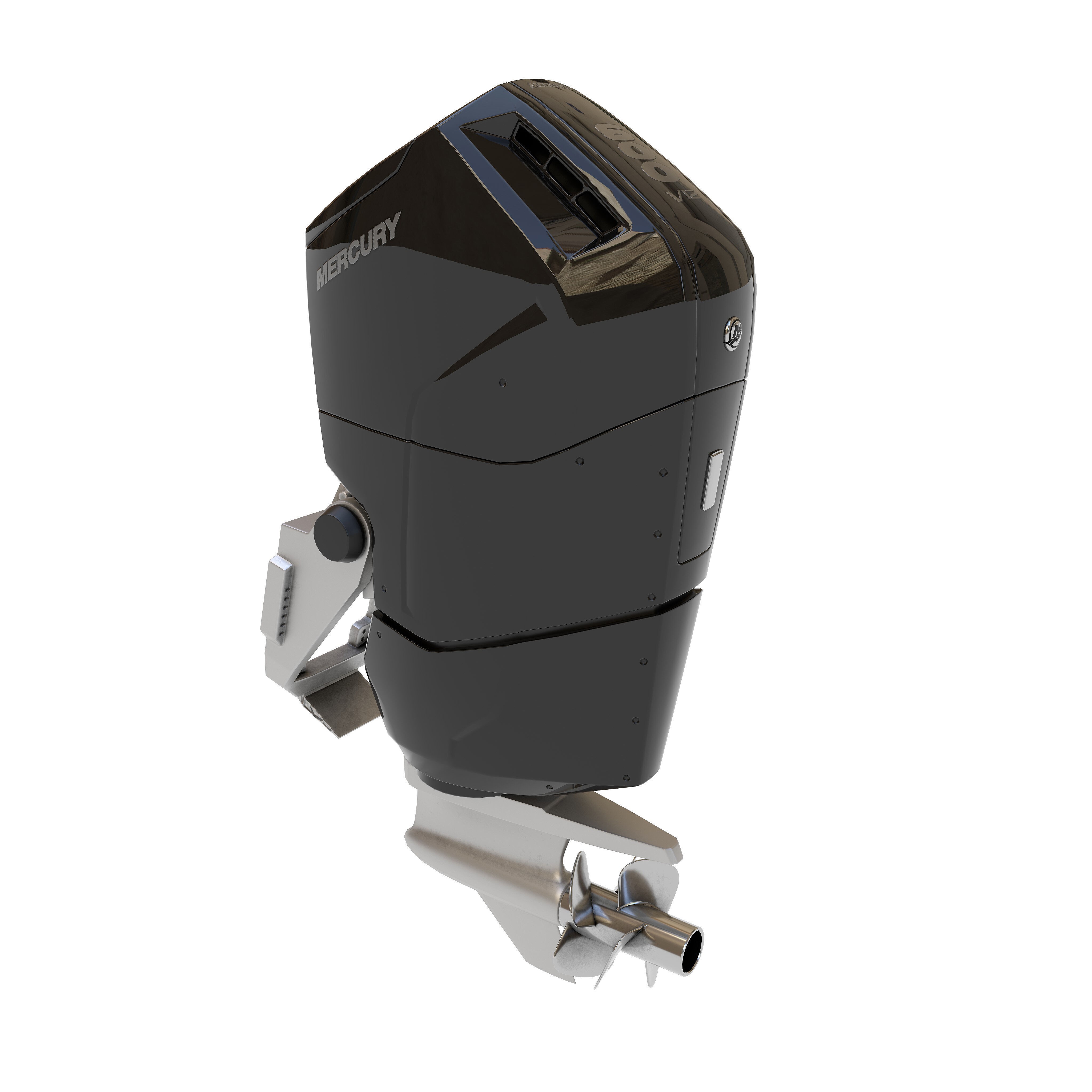 Outboard Motor V12 600HP - Game-Ready 3D Model - View 13