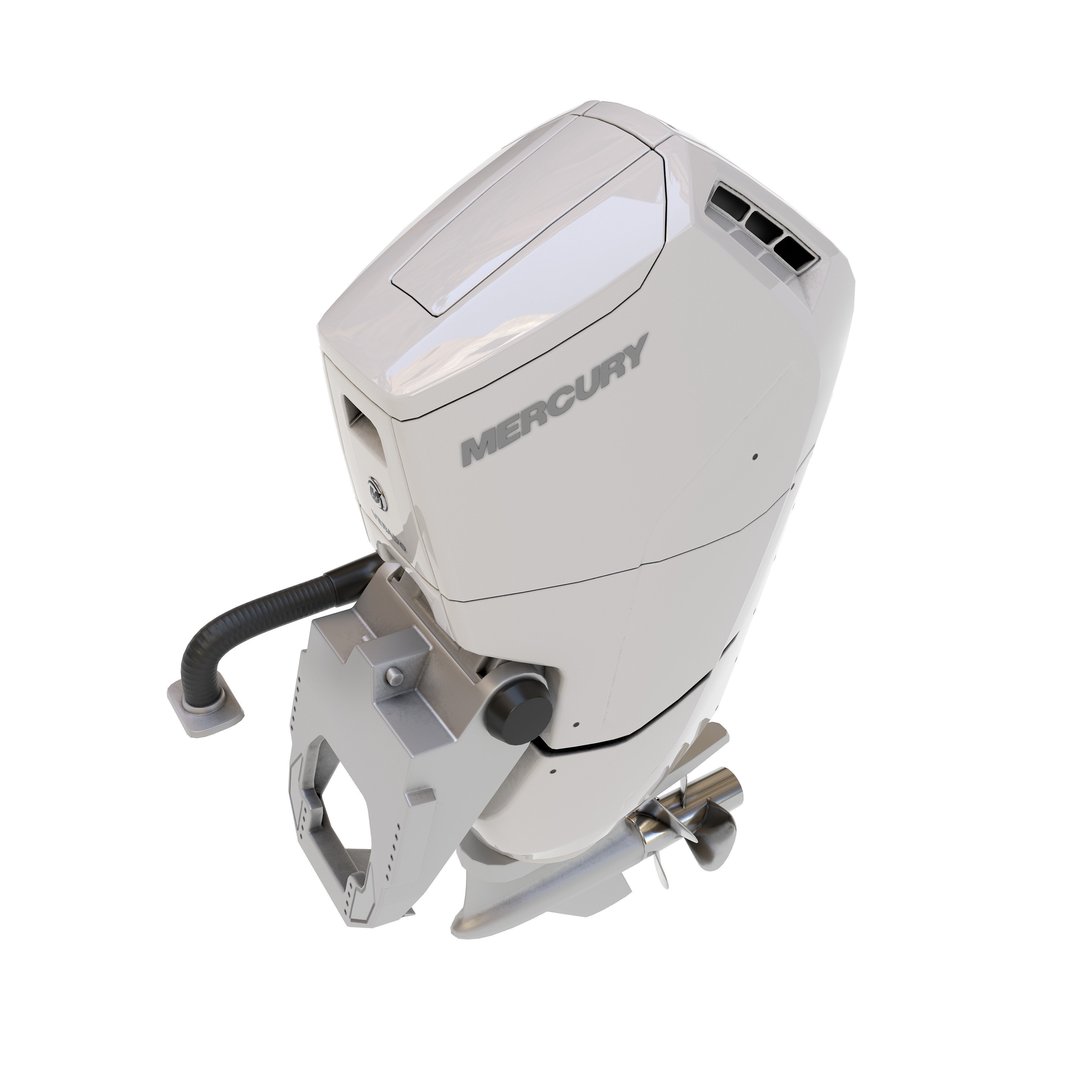 Outboard Motor V12 600HP - Game-Ready 3D Model - View 15