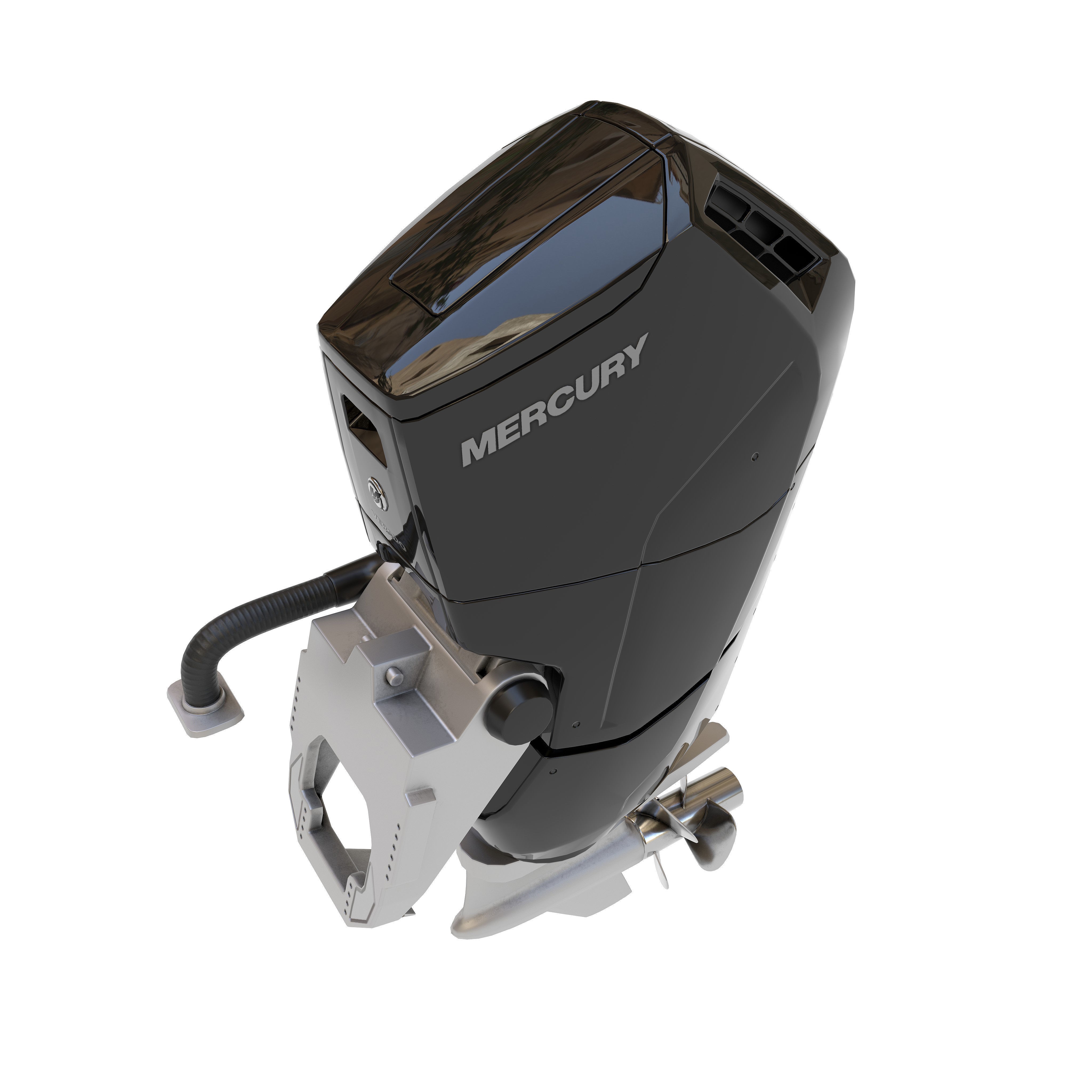 Outboard Motor V12 600HP - Game-Ready 3D Model - View 16