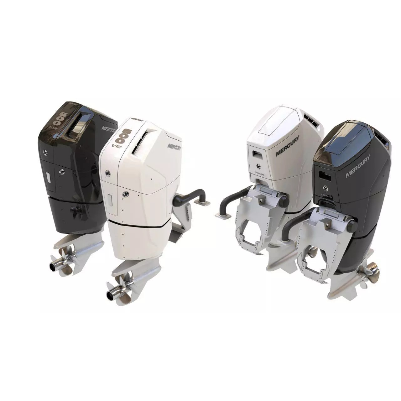 Outboard Motor V12 600HP - Game-Ready 3D Model - View 2