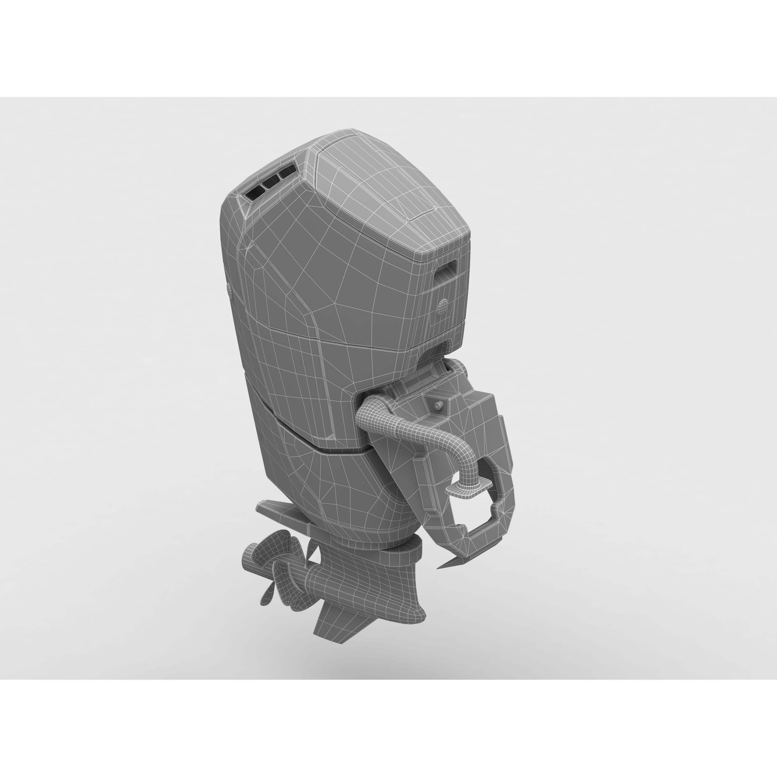 Outboard Motor V12 600HP - Game-Ready 3D Model - View 8