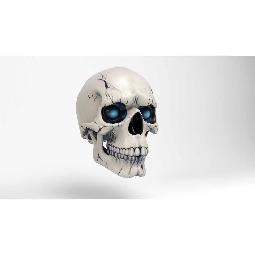 Halloween Skulls 3D Model – Low Poly Character Asset, FBX & OBJ - View 10