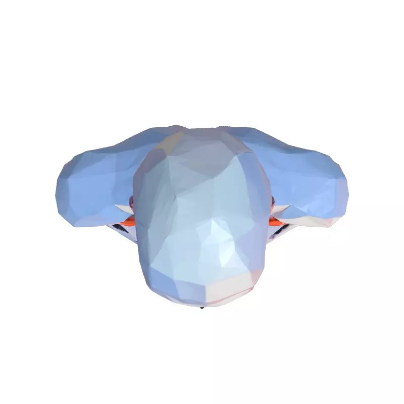 Anatomical Male Torso 3D Model – Low Poly Stylized Design, Game-Ready Formats - View 10