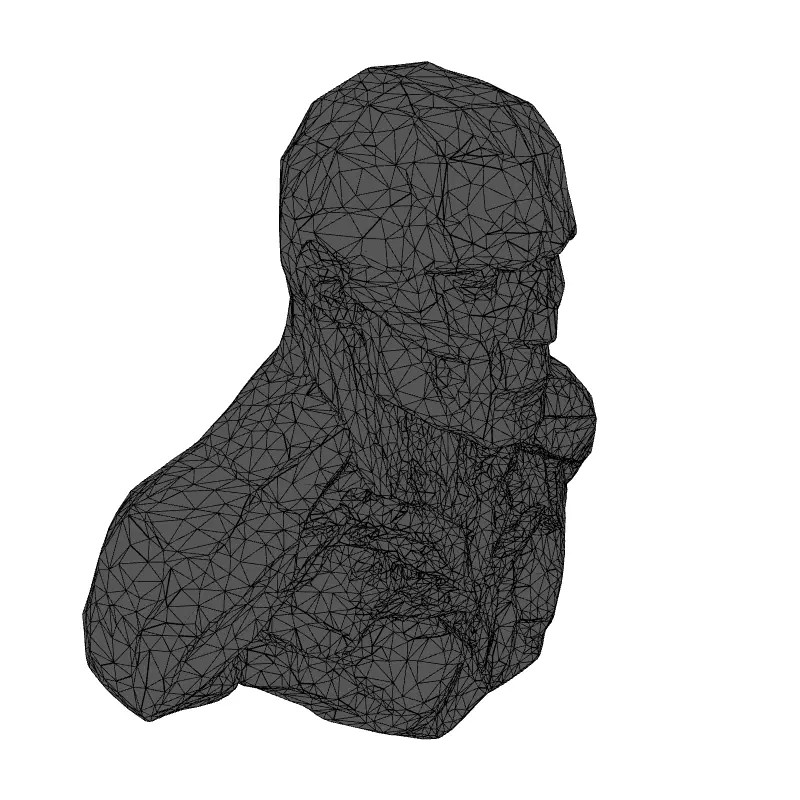 Anatomical Male Torso 3D Model – Low Poly Stylized Design, Game-Ready Formats - View 3