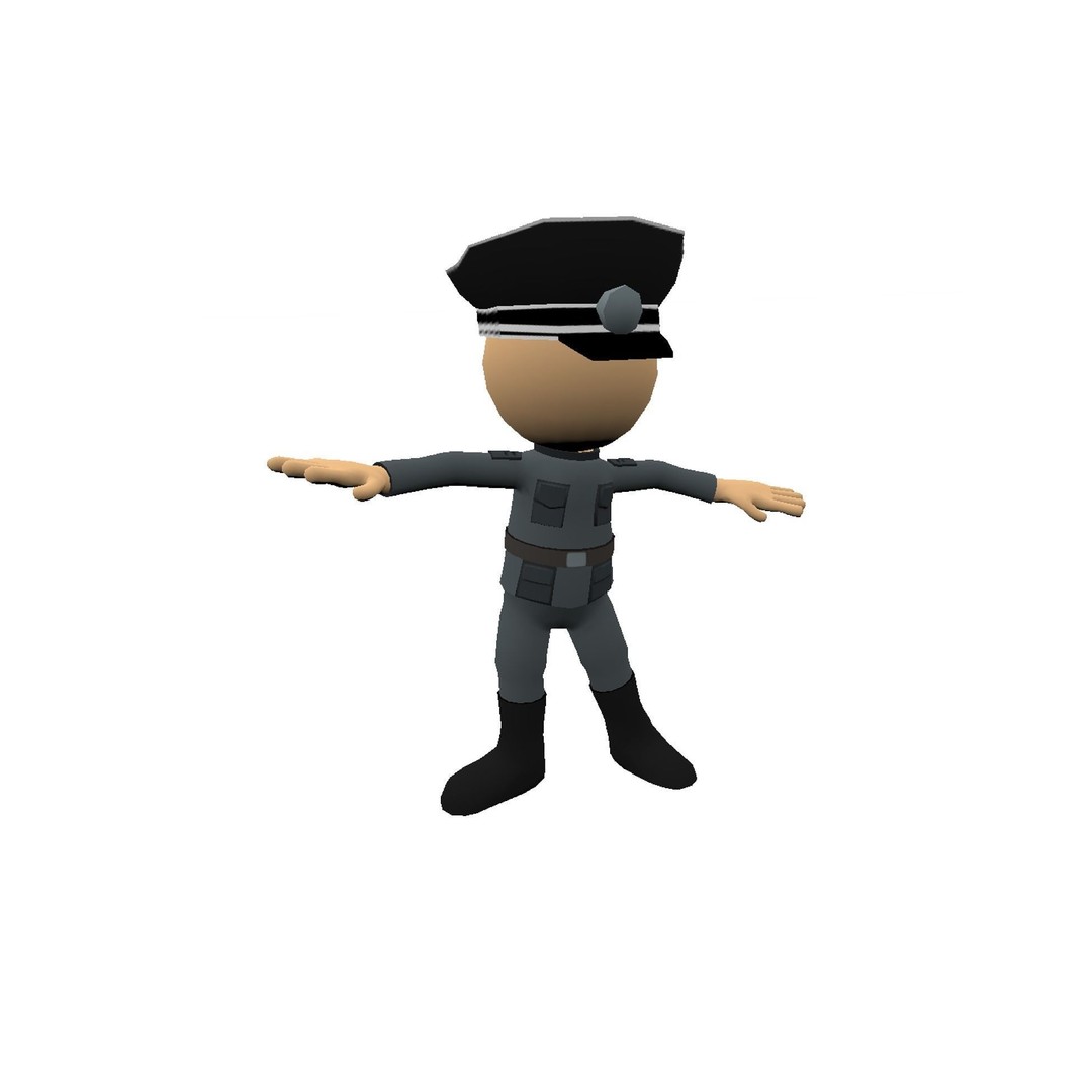 Hyper-Casual Characters 3D Model – Low Poly Rigged Animated Pack - View 14