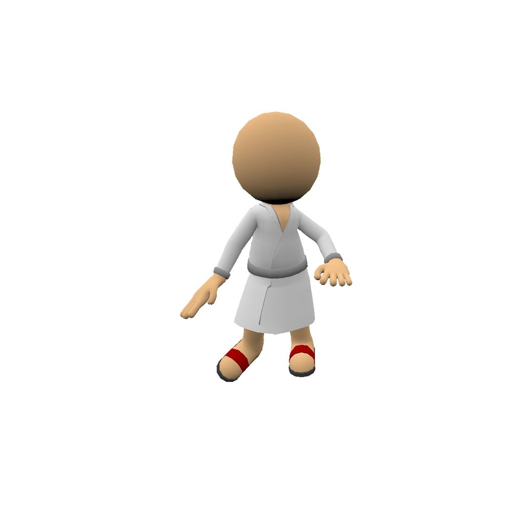 Hyper-Casual Characters 3D Model – Low Poly Rigged Animated Pack - View 17