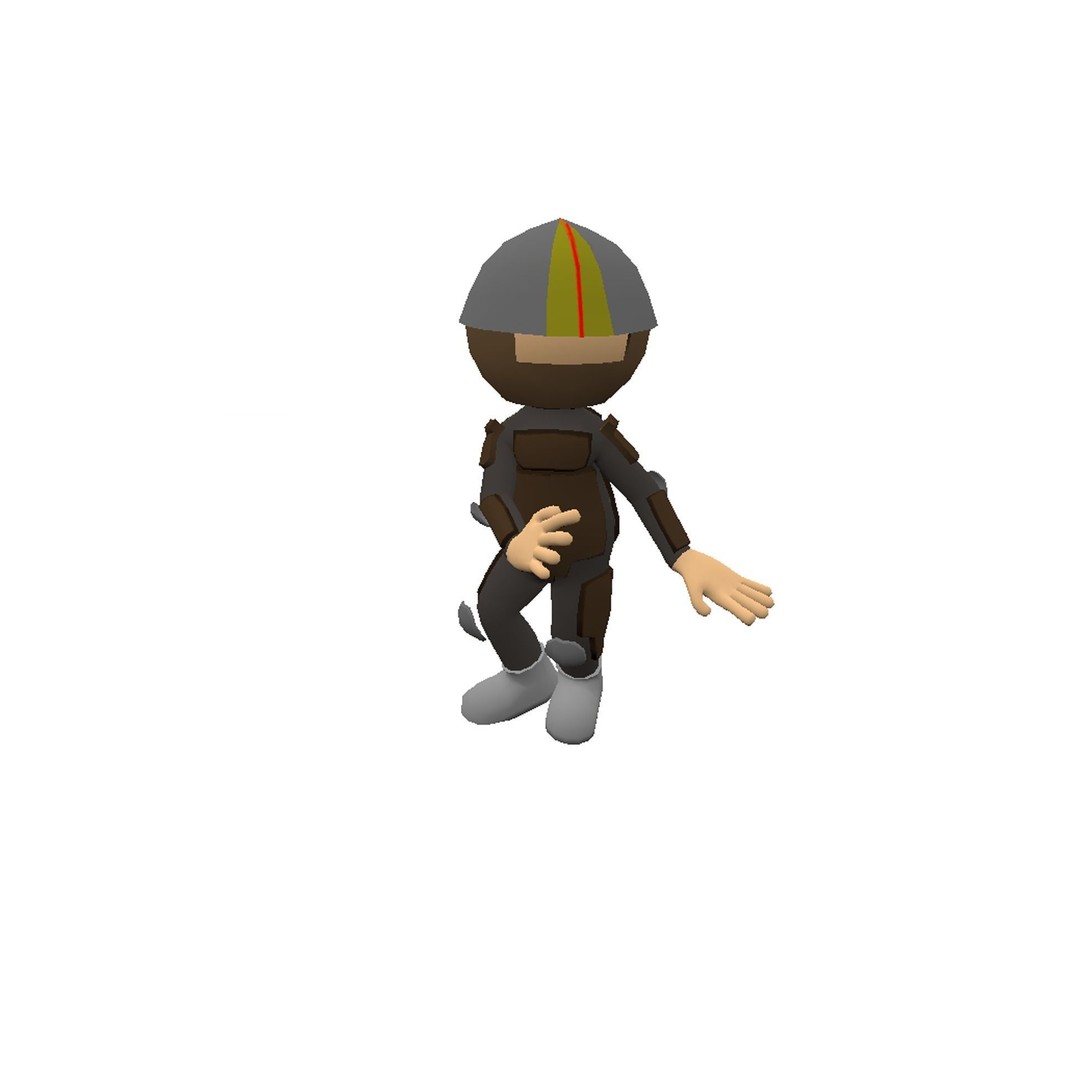 Hyper-Casual Characters 3D Model – Low Poly Rigged Animated Pack - View 19