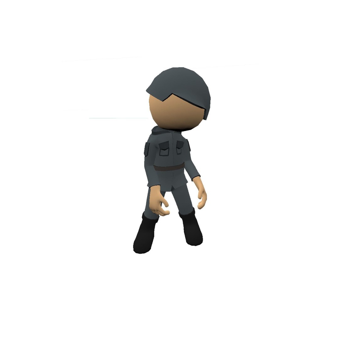 Hyper-Casual Characters 3D Model – Low Poly Rigged Animated Pack - View 21