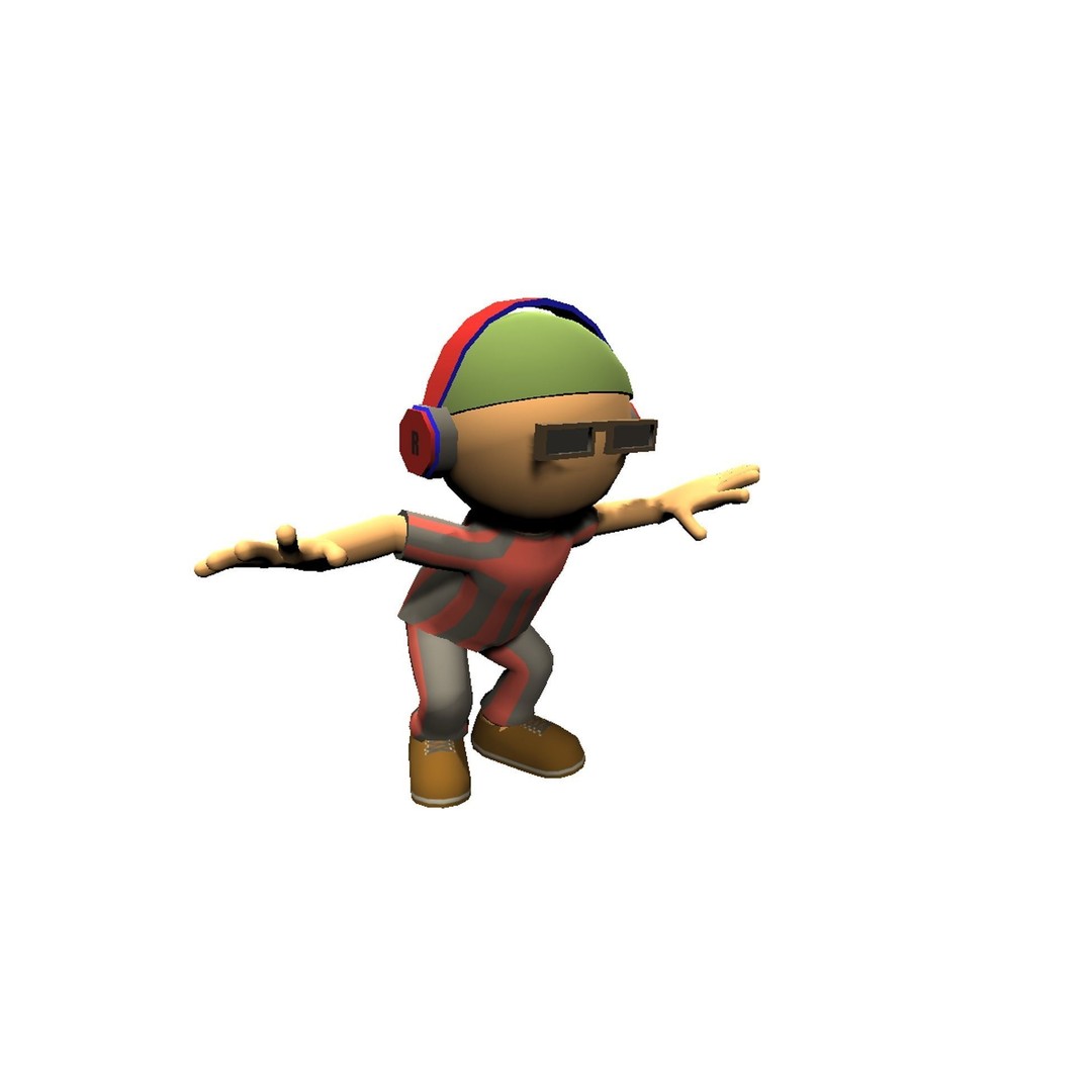 Hyper-Casual Characters 3D Model – Low Poly Rigged Animated Pack - View 23