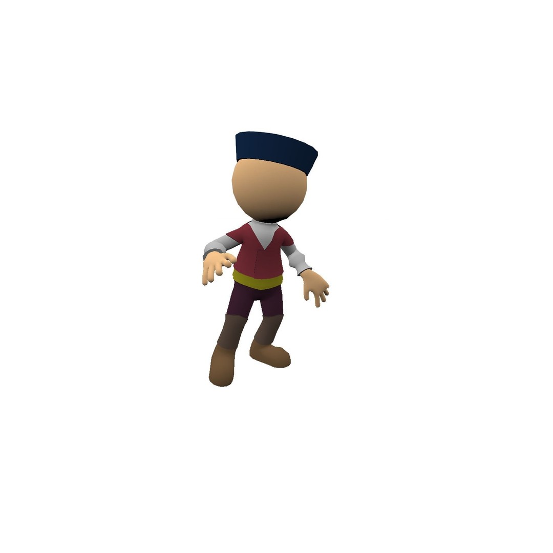 Hyper-Casual Characters 3D Model – Low Poly Rigged Animated Pack - View 26