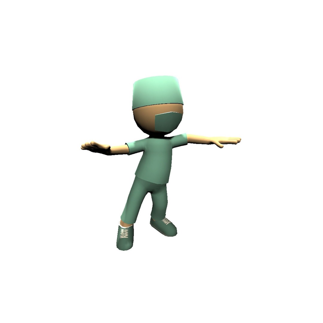 Hyper-Casual Characters 3D Model – Low Poly Rigged Animated Pack - View 27