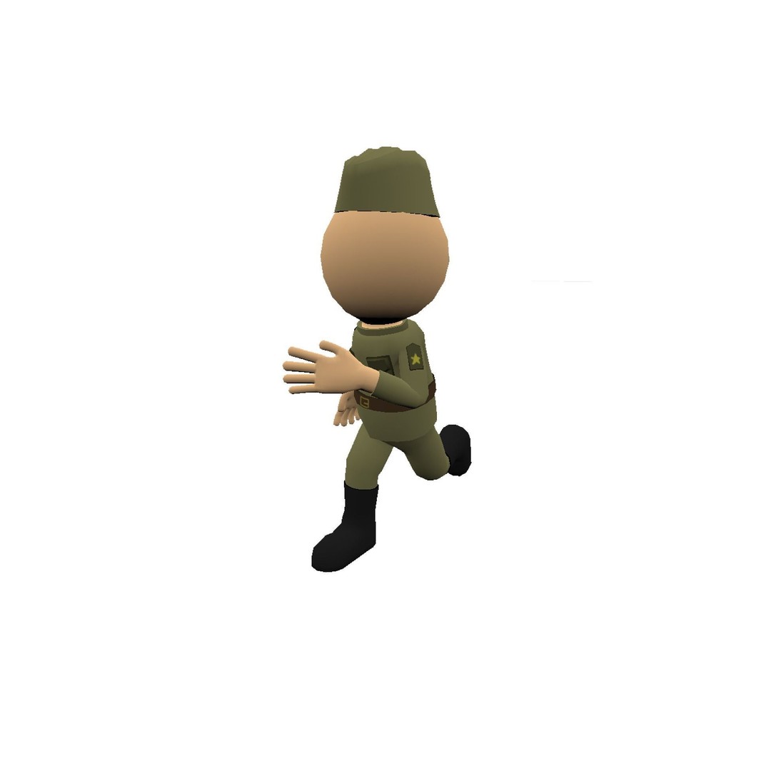 Hyper-Casual Characters 3D Model – Low Poly Rigged Animated Pack - View 35