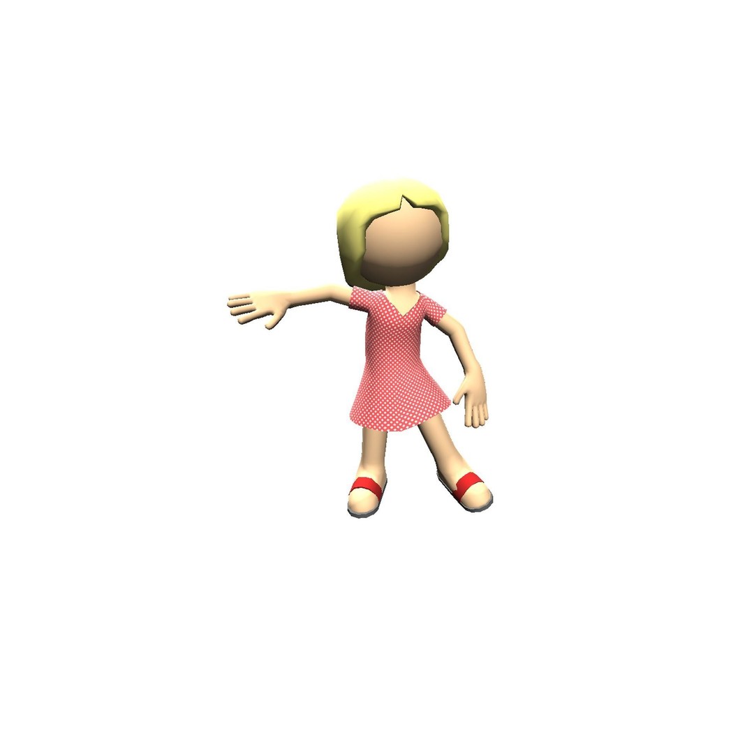 Hyper-Casual Characters 3D Model – Low Poly Rigged Animated Pack - View 39