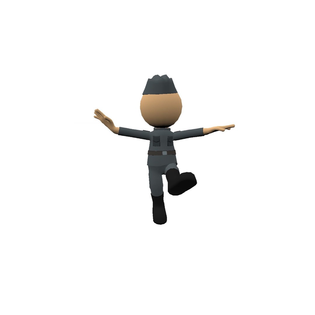 Hyper-Casual Characters 3D Model – Low Poly Rigged Animated Pack - View 40
