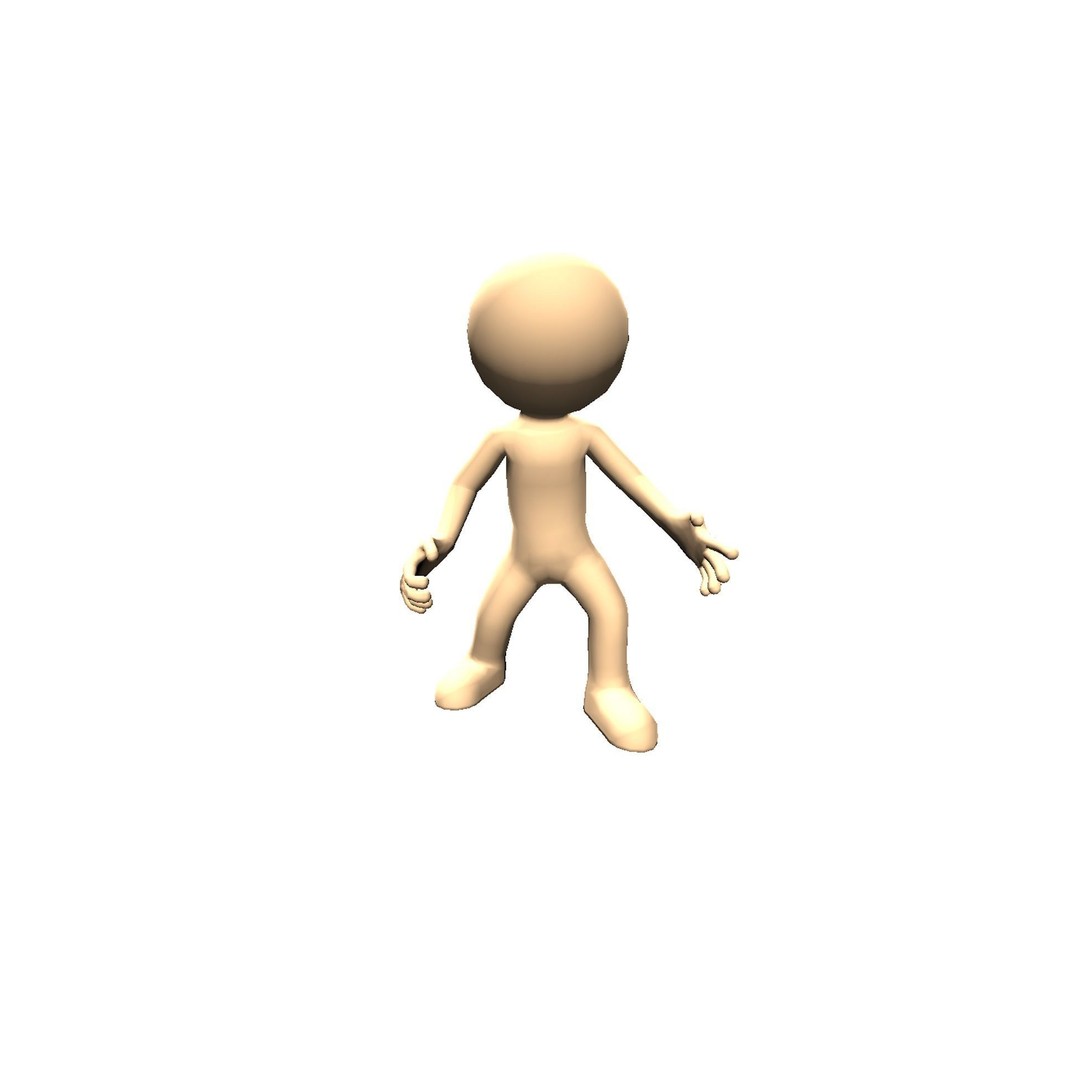 Hyper-Casual Characters 3D Model – Low Poly Rigged Animated Pack - View 44
