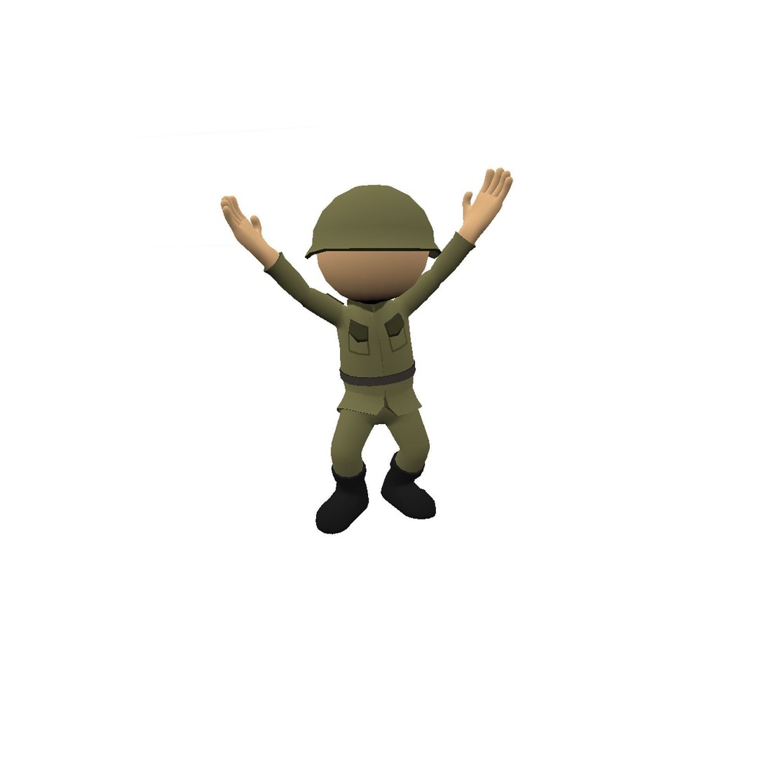 Hyper-Casual Characters 3D Model – Low Poly Rigged Animated Pack - View 8