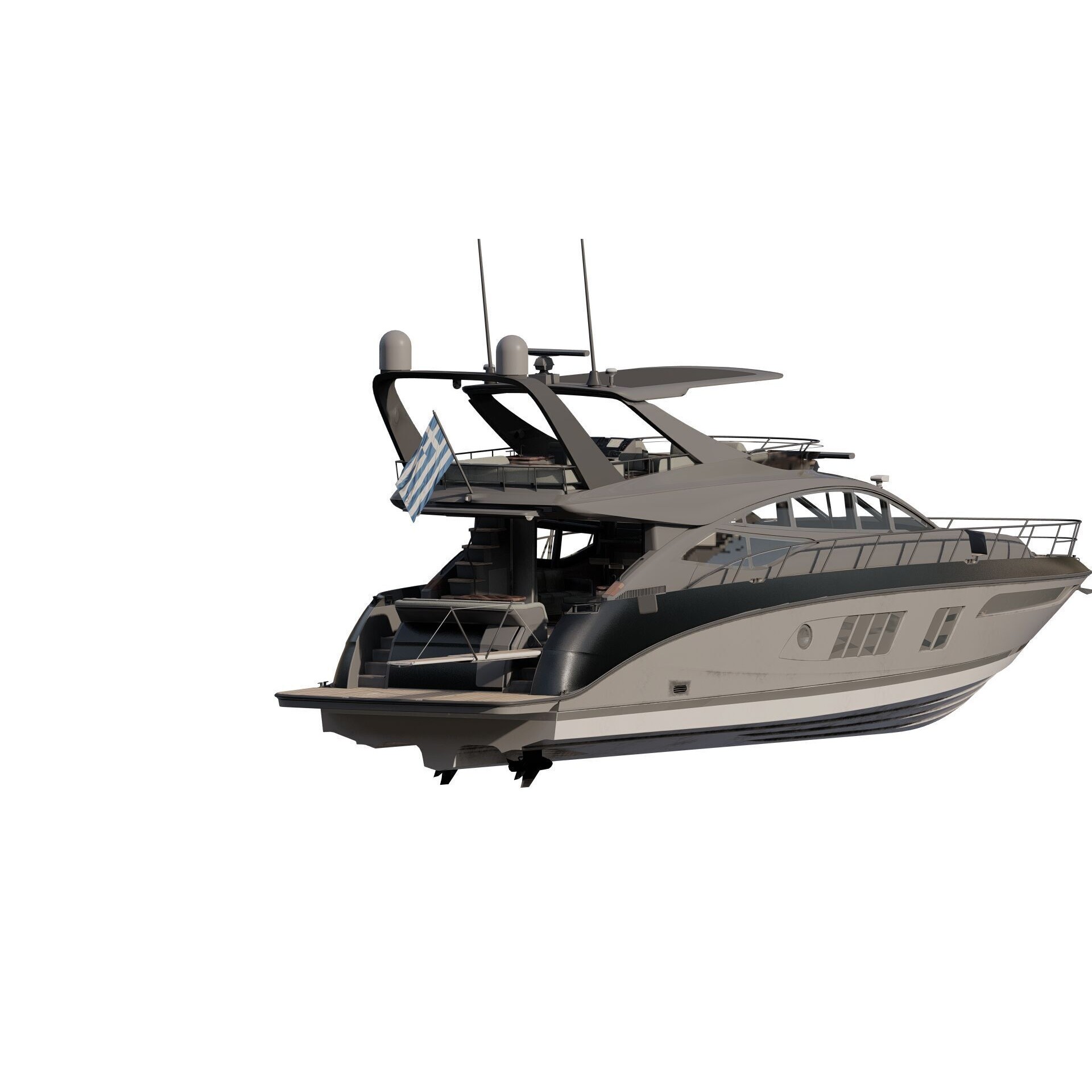 Luxury Yacht - Game-Ready 3D Model - View 14