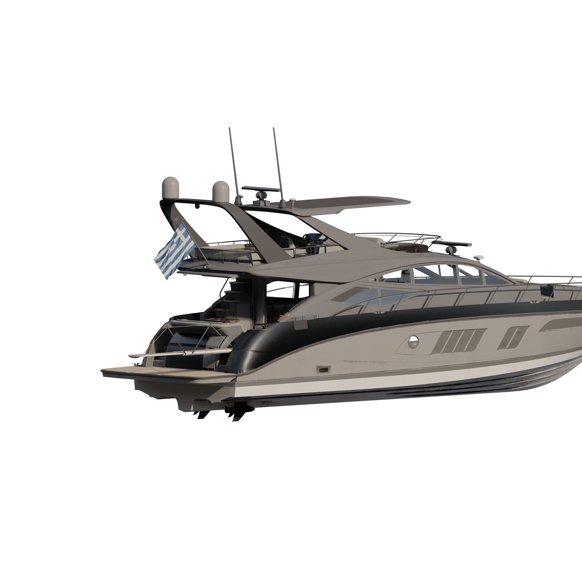 Luxury Yacht - Game-Ready 3D Model - View 15