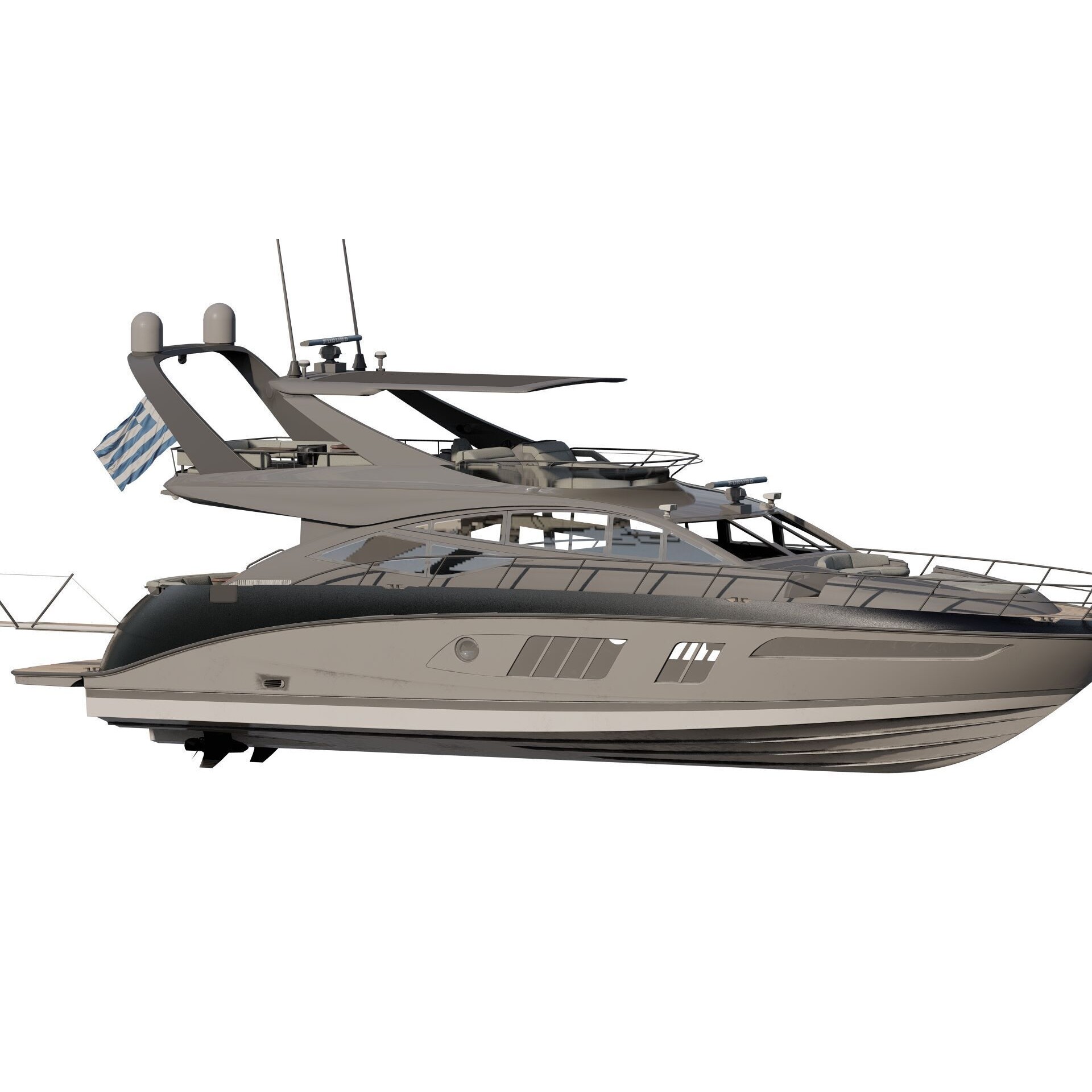 Luxury Yacht - Game-Ready 3D Model - View 19