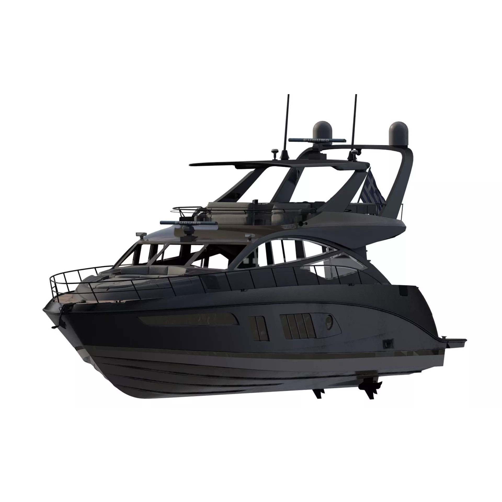 Luxury Yacht - Game-Ready 3D Model - View 2