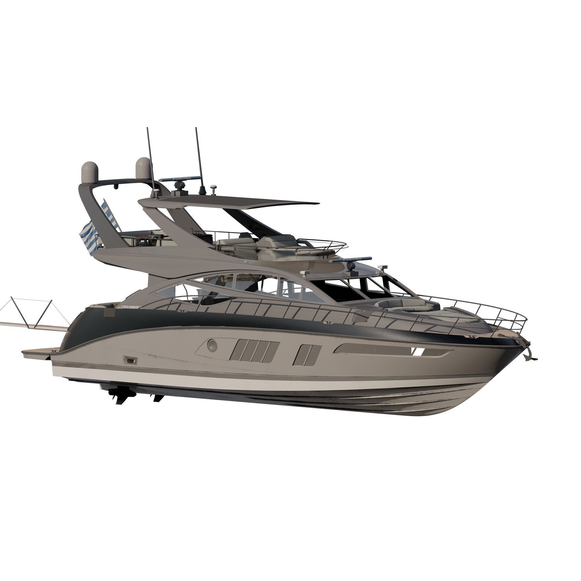 Luxury Yacht - Game-Ready 3D Model - View 20