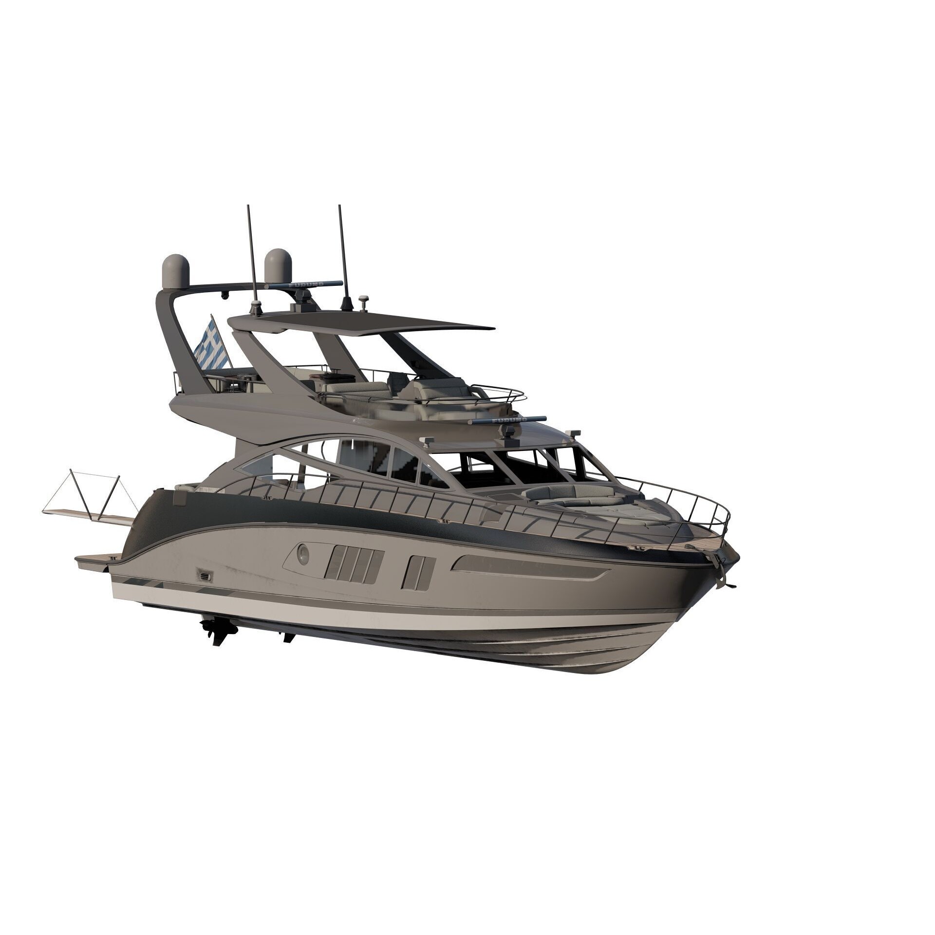 Luxury Yacht - Game-Ready 3D Model - View 21