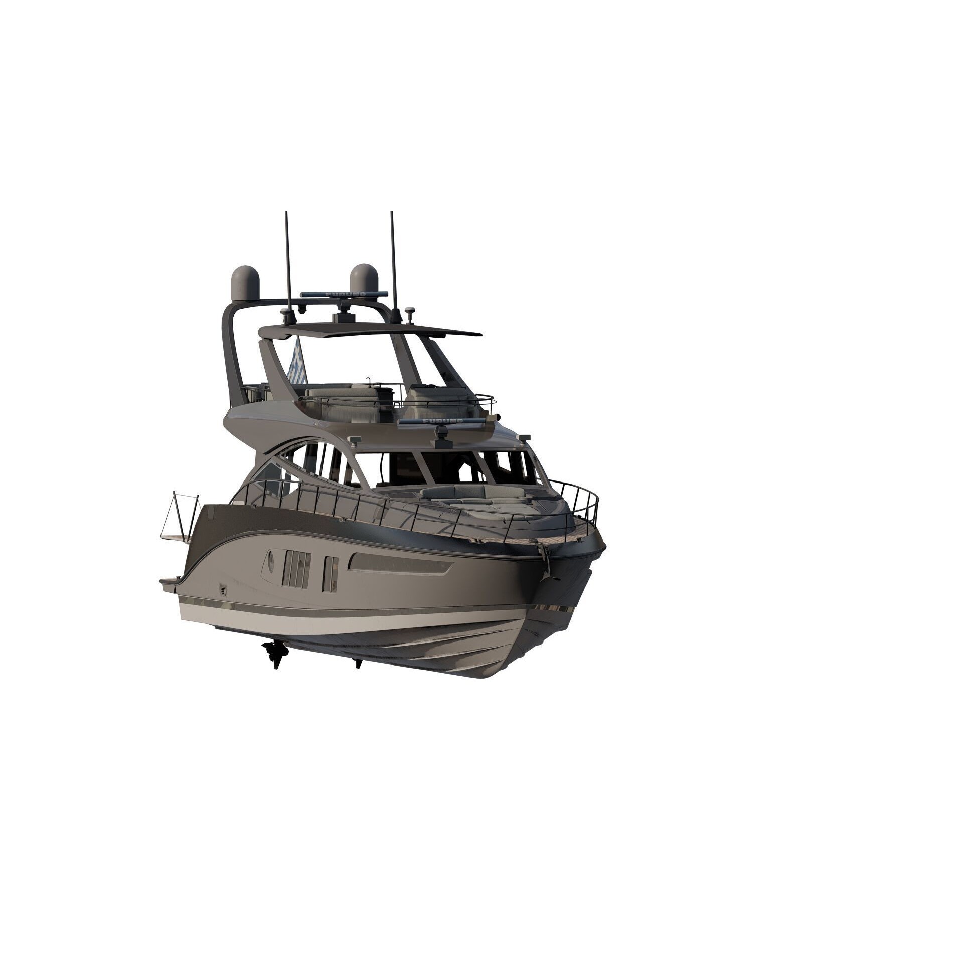 Luxury Yacht - Game-Ready 3D Model - View 22