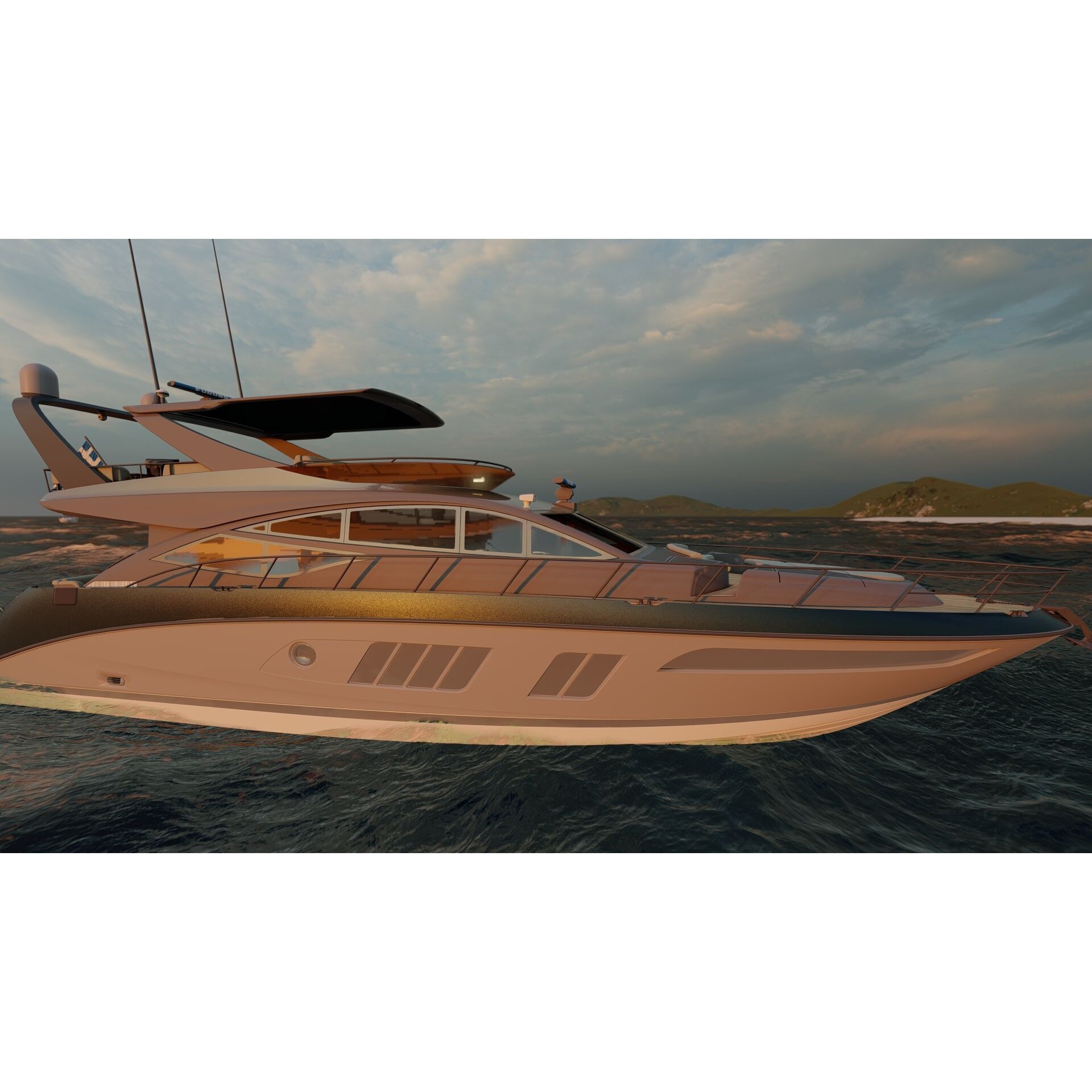 Luxury Yacht - Game-Ready 3D Model - View 23
