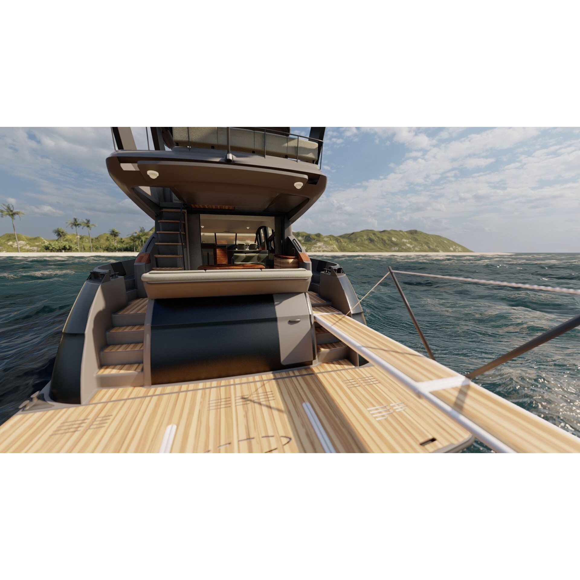 Luxury Yacht - Game-Ready 3D Model - View 29