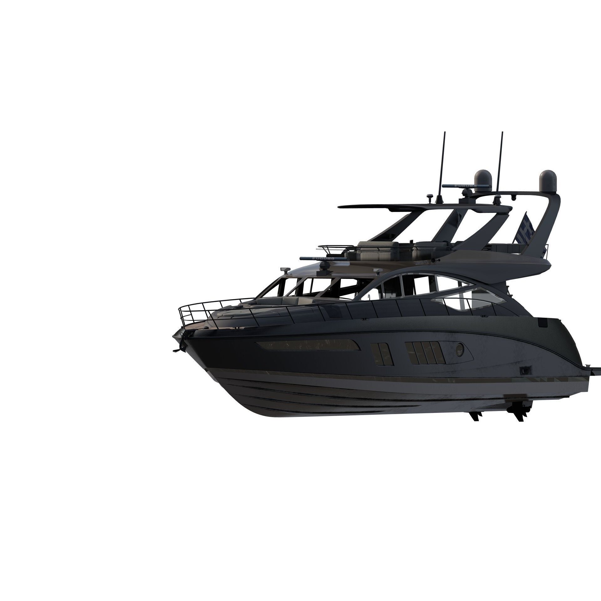 Luxury Yacht - Game-Ready 3D Model - View 3