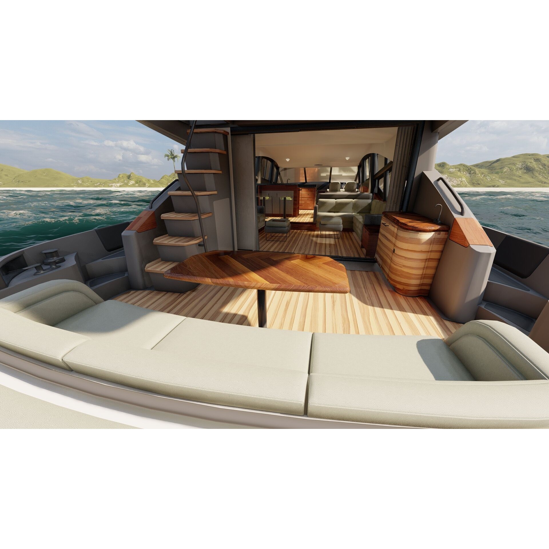 Luxury Yacht - Game-Ready 3D Model - View 30