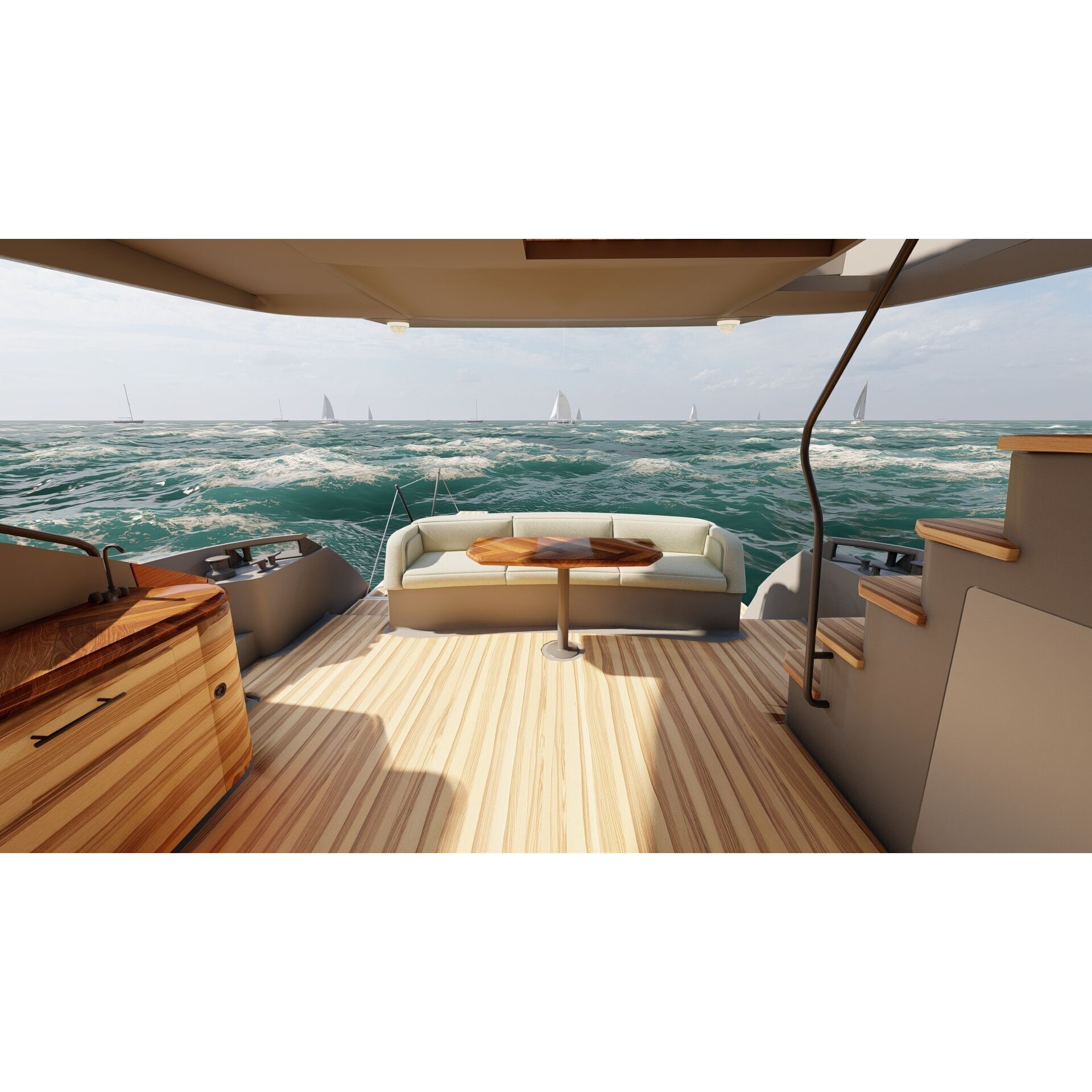 Luxury Yacht - Game-Ready 3D Model - View 37
