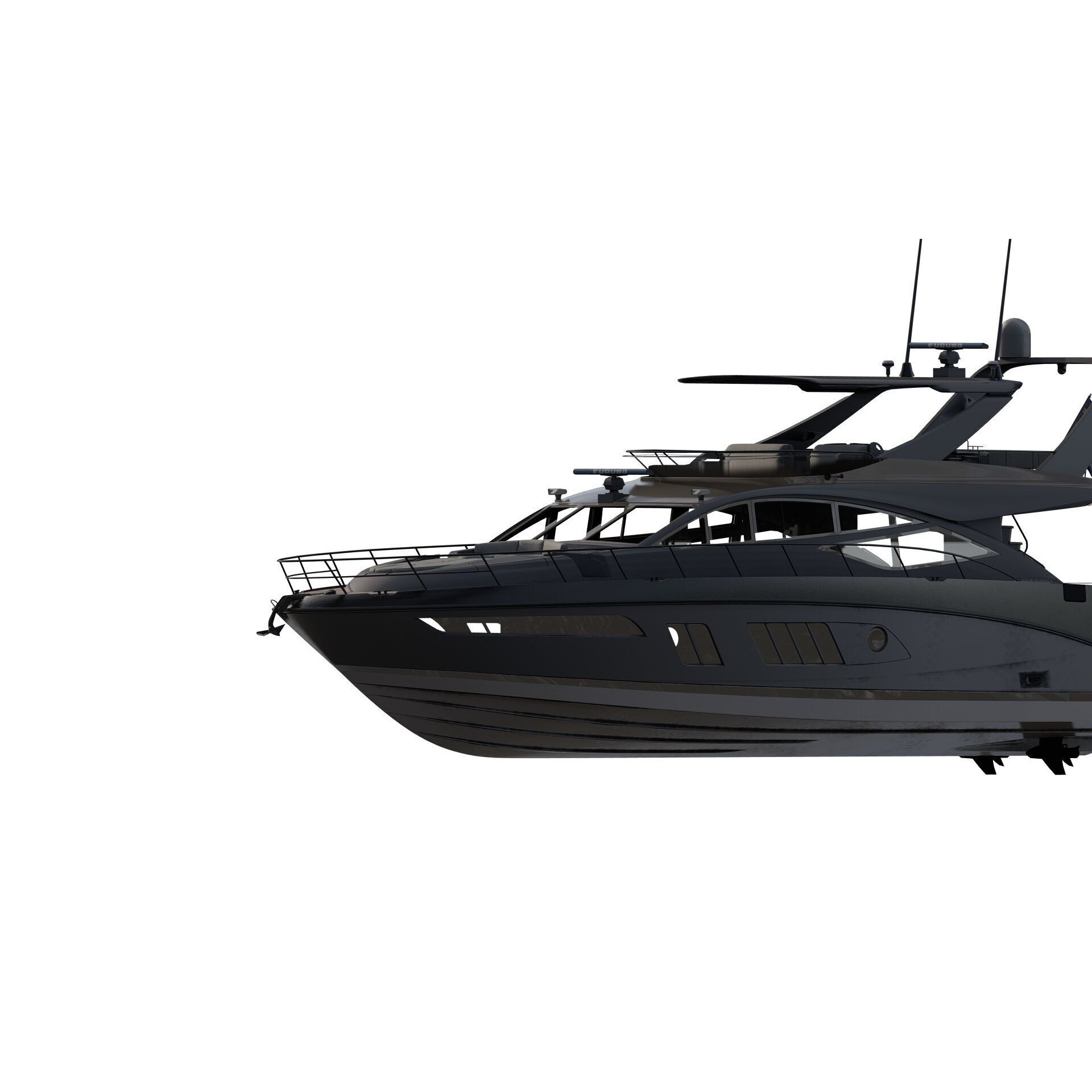Luxury Yacht - Game-Ready 3D Model - View 4