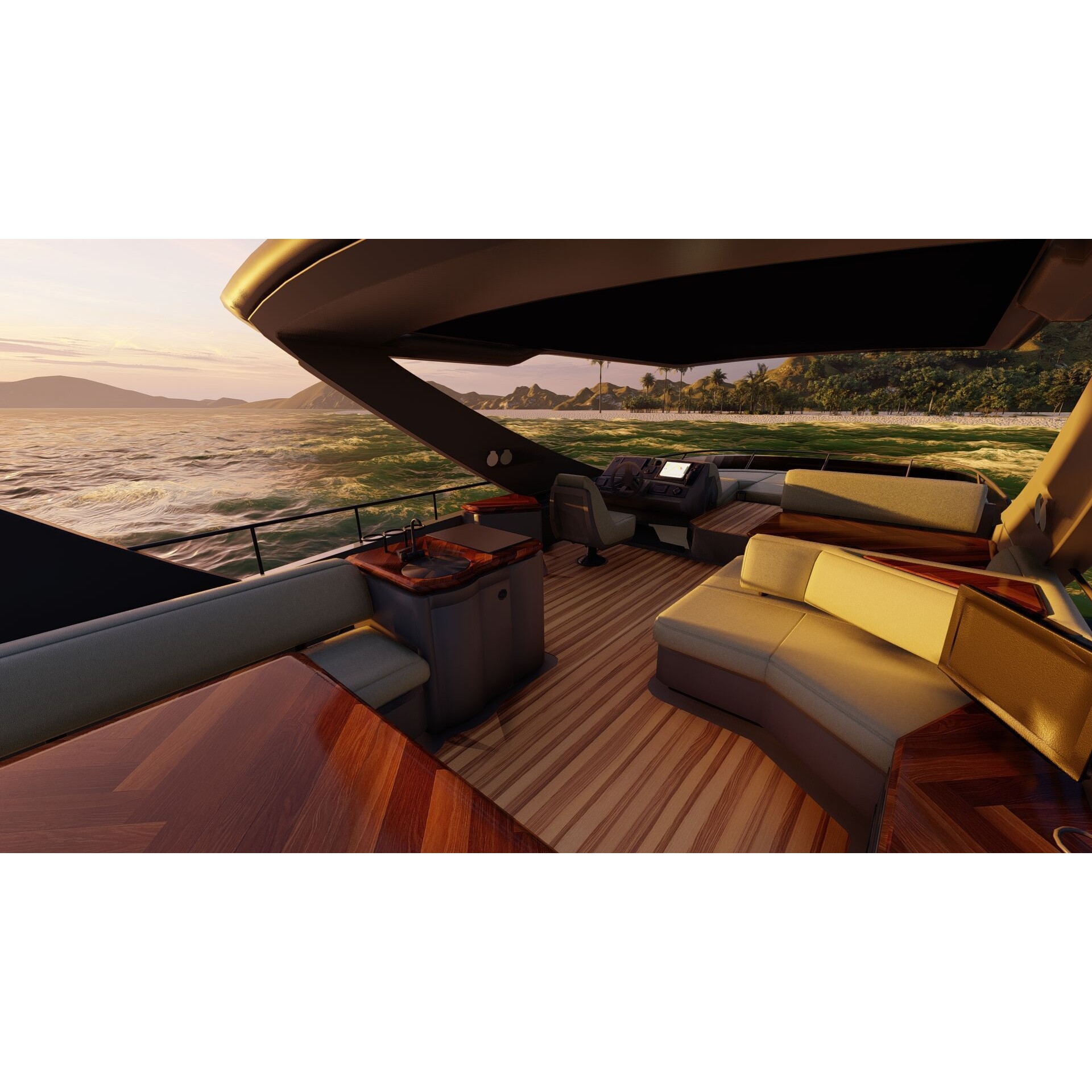 Luxury Yacht - Game-Ready 3D Model - View 40