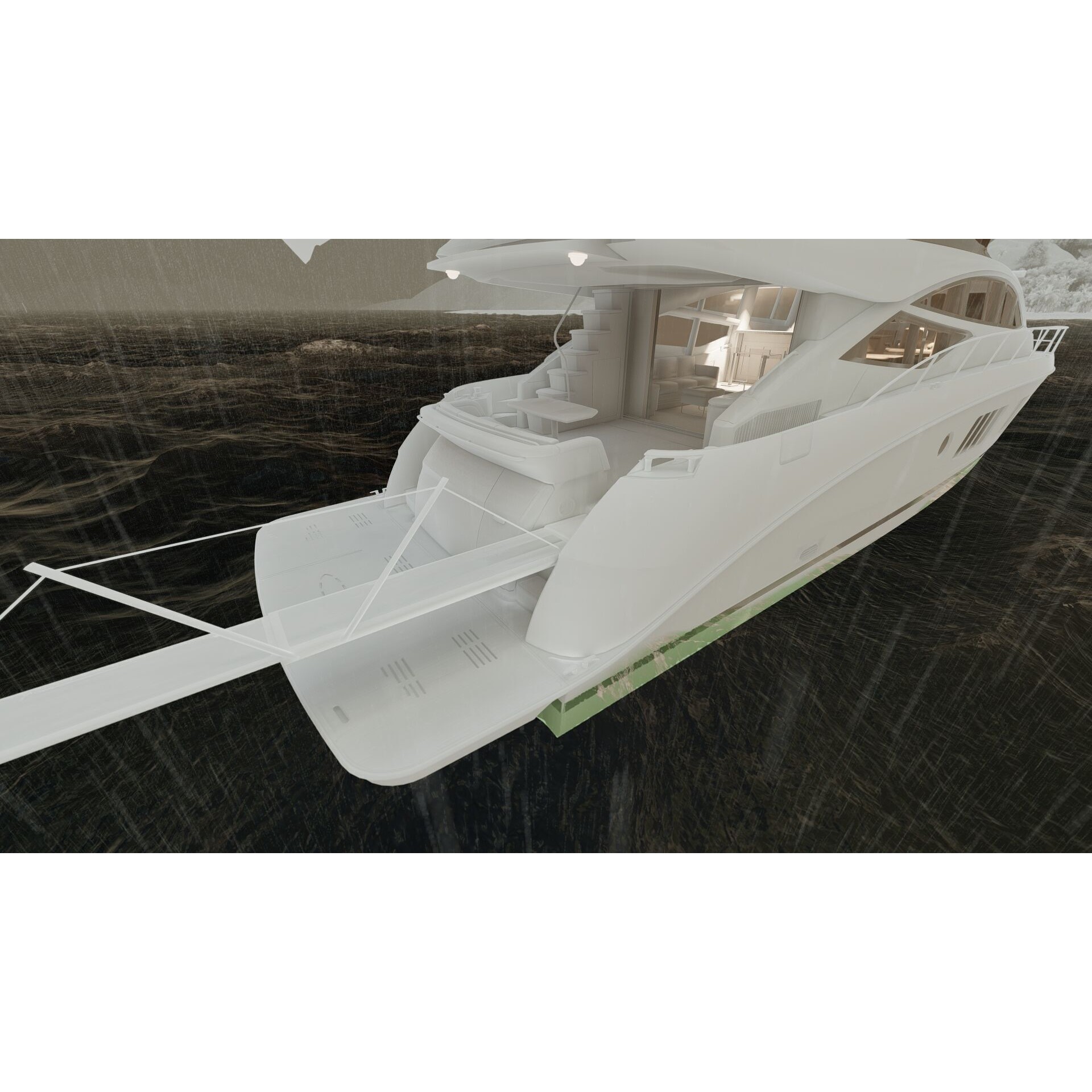 Luxury Yacht - Game-Ready 3D Model - View 47