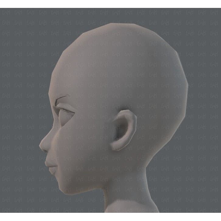 Base Mesh Woman 3D Model – Low Poly Cartoon Character for Animation - View 37