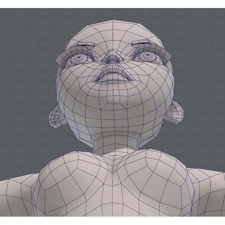 Base Mesh Woman 3D Model – Low Poly Cartoon Character for Animation - View 42