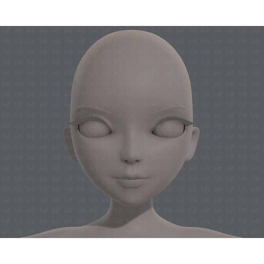 Base Mesh Woman 3D Model – Low Poly Cartoon Character for Animation - View 45