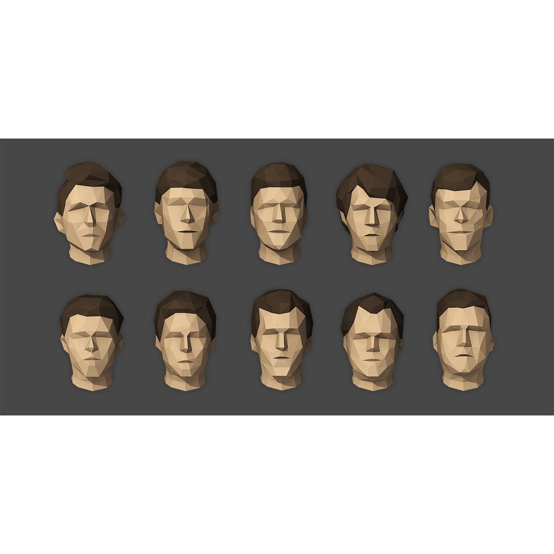 Rigged Male Character 3D Model – Low Poly Game Asset for Animation - View 15