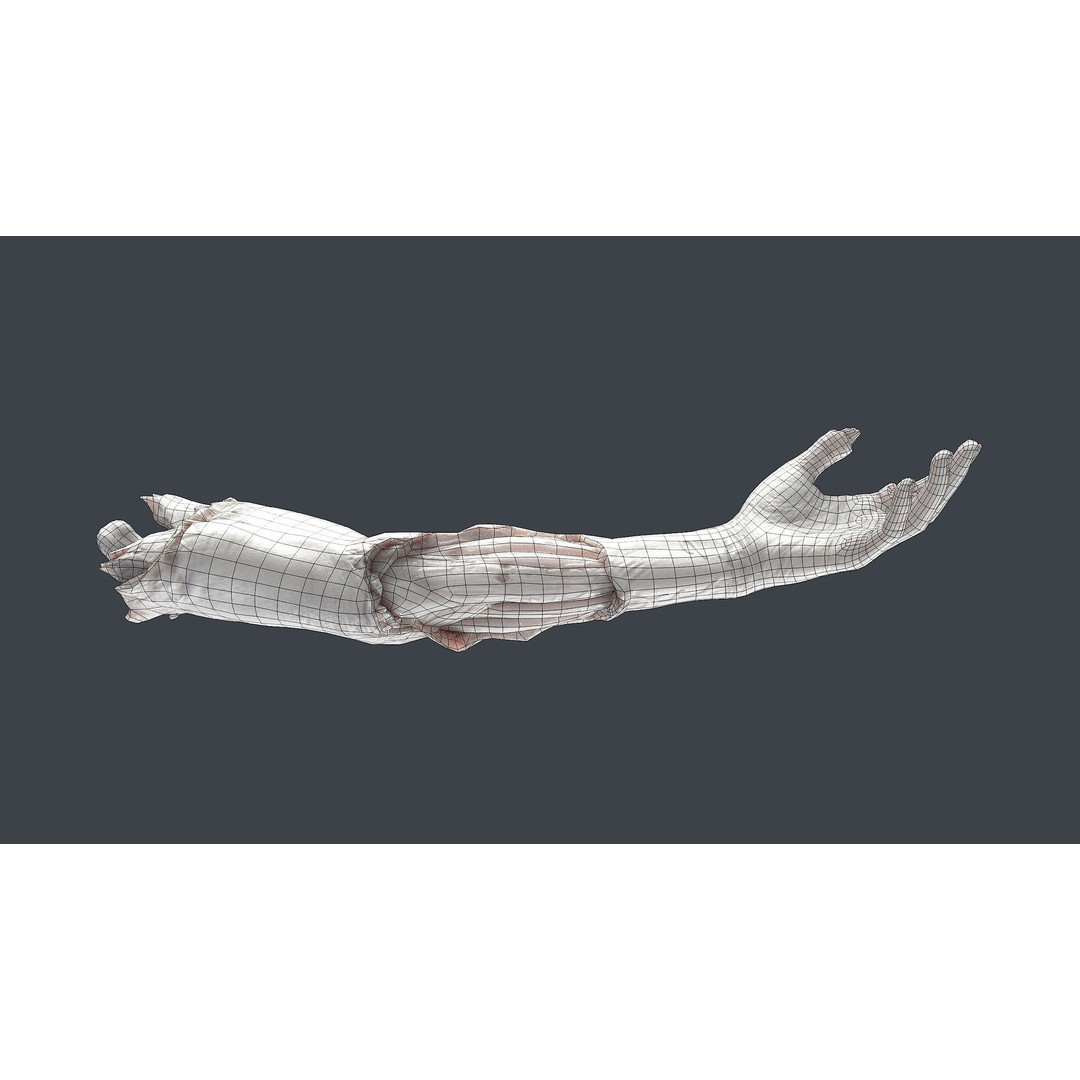 Severed Hand 3D Model – Low Poly Horror Asset, FBX, PBR Textures