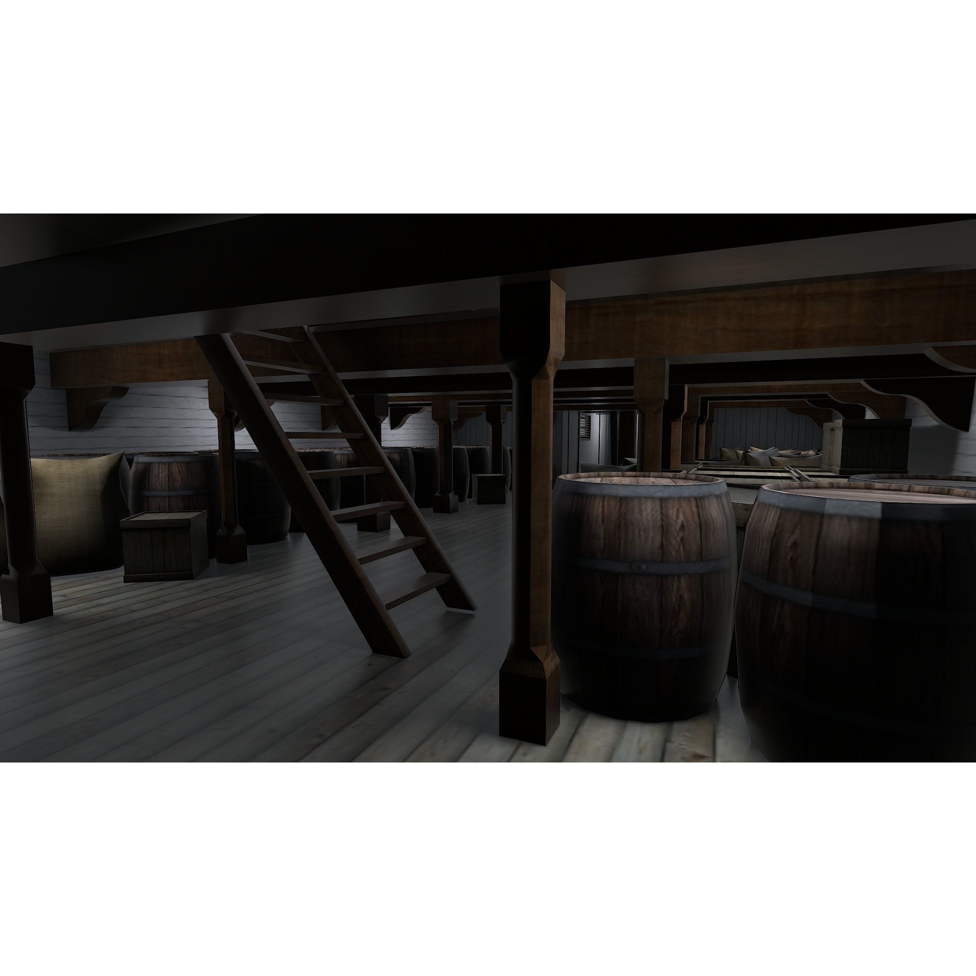 HMS Ontario 1780 - Low-Poly Game-Ready 3D Model - View 18